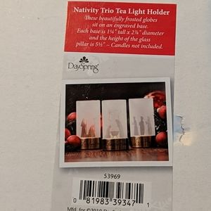 Nativity Trio Tealight Holder